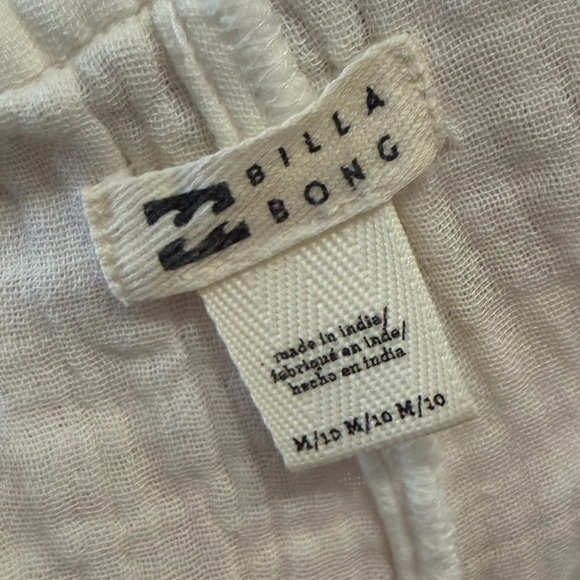 NWOT Billabong Cream Follow Me Wide-Leg Pants - Picture 8 of 8